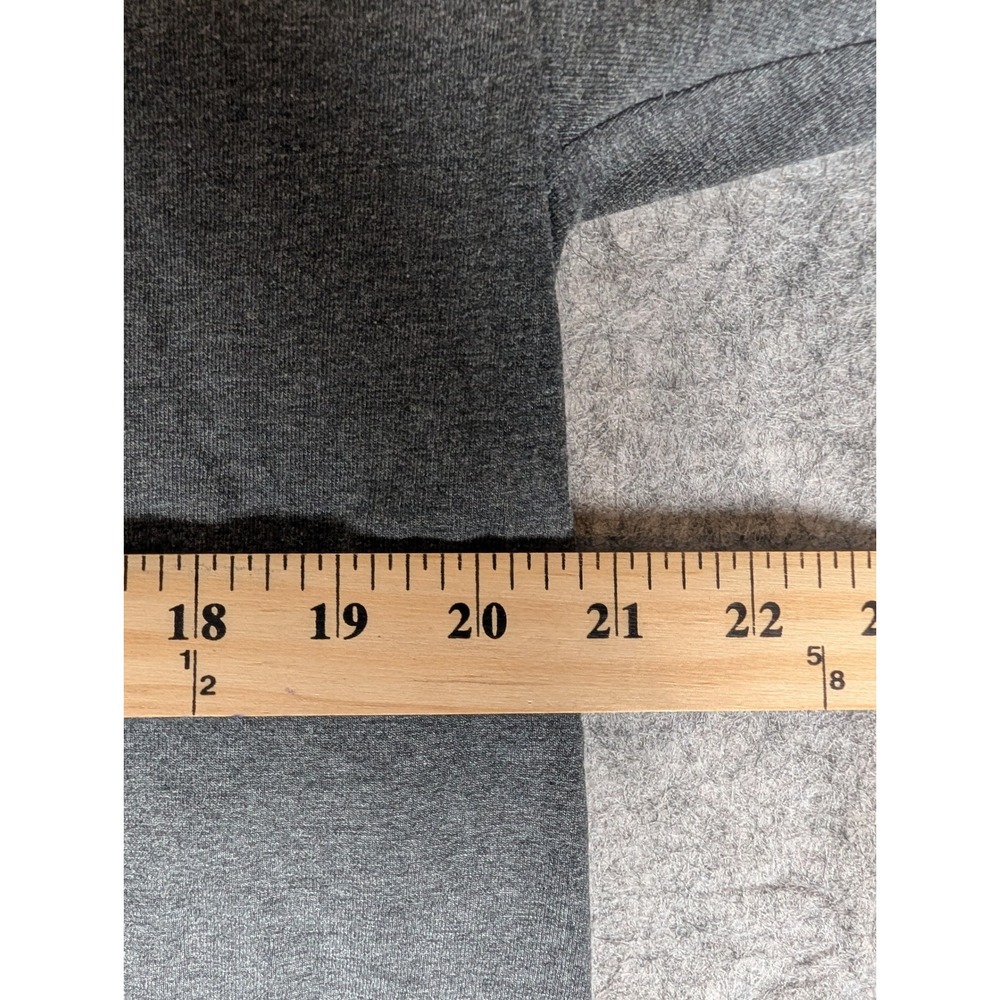 Champion Men's Charcoal Heather T-Shirt Classic Crew Neck Short Sleeve Basic Tee - Picture 7 of 7
